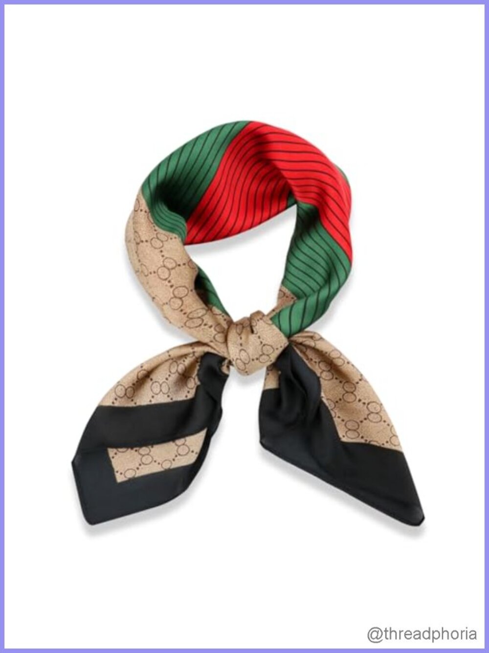 27" Square Satin Silk Feeling Scarf for Women - Hair, Neck, Bandana, Handbag